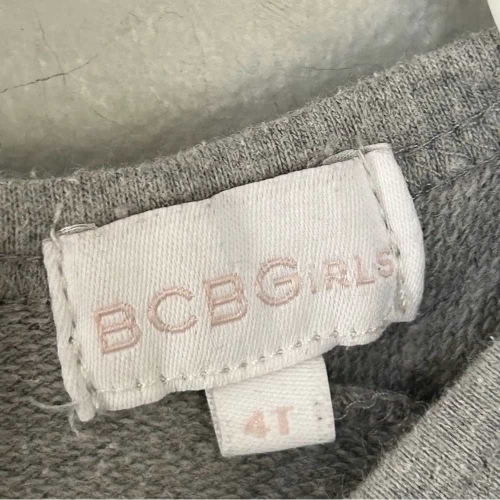 BCBGirls Gray and Gold Leopard Print Kids Tee
